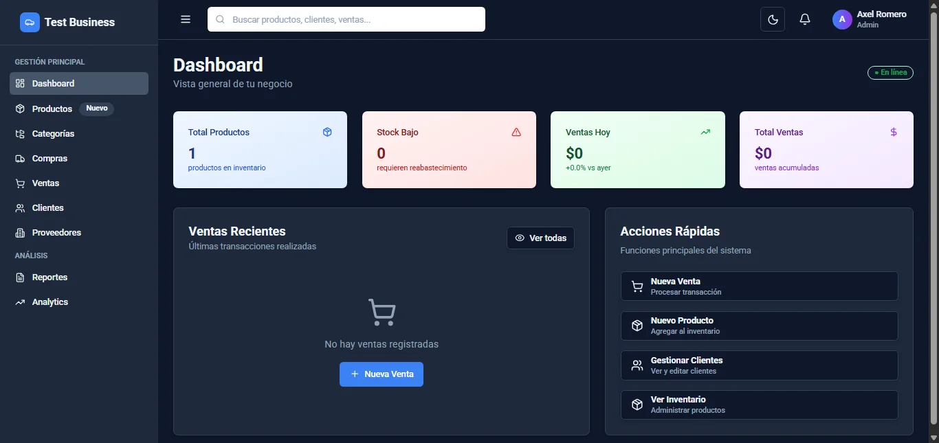 Captura de pantalla de FP Repuestos
